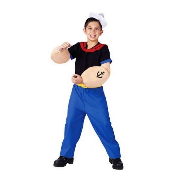 NWT Boy's Popeye Costume by Fun World Deluxe 3D - Picture 1 of 7